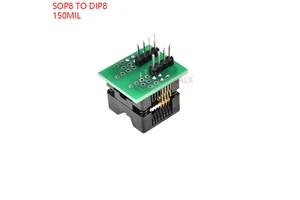 SOIC8 SOP8 TO DIP8 ez programmer adapter socket 150MIL SOCKET CONVERTER MODULE test chip IC 24C02 24C08 24C32 EEPROM