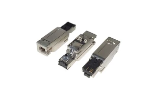 SVLEC Metal Housing RJ45 Industrial Connector IP20 Waterproof Shielded 4P/8P Cat5e/Cat6 Field Termination Ethernet Plug