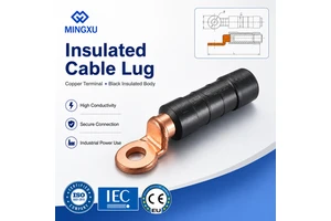 CE/IEC High Quality DTL-4 Pre-insulated Copper Aluminum Electric Terminals Connector Bimetal/Bimetallic Cable Crimping Lugs