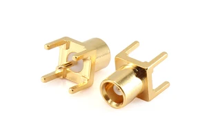 XINQY MCX BNC SAM N Female 90Degree Vertical Right Angle Interlacing PCB DC-6GHZ MCX Rf Coaxial Type Connector For Cable and PCB