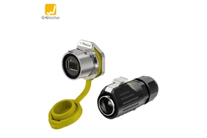 EW-LP24-RJ45 Wire Wiring RJ45 Cat5 Cat6 Cable Network IP67 Waterproof USB Connector