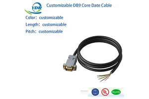 Custom ISO9001 for 600V Rated Wire Harness Male Female DB9 D-SUB Connector Plastic Shell DB 9Pin Dsub Plug for Computer