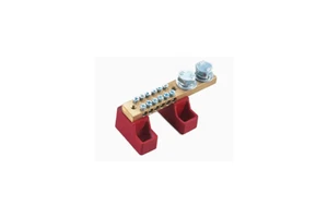 Din Rail Mount Double Row Tinned Brass Terminal Block Push Pull Quick Connection Terminal High Current Wire Terminal Connector