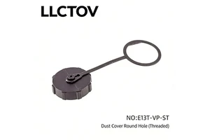 E13 Waterproof Connector, Threaded Buckle Type, Waterproof Cover & Dust Cover, Round Hole / Pin Type, IP67 / IP68