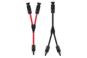Y3 Solar Panel Adapter 30A Cable Connectors Splitter 2-Way MCX Connector Solar Panel MC Connector Copper Contact Power