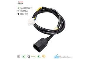 Male Lock C14 Cable Socket Plug Power Cable Lock Connector Power Cord Accessories Harness
