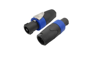 4-Pole 4Pin NL4FC Speaker Plug Twist Lock Audio Cable professional Connector for Neutrik Speakon NL4FC
