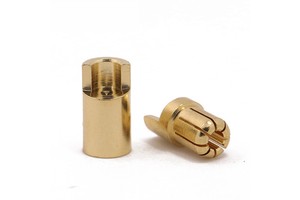 Amass GC6510 6.5mm 65A Gold-Plated Banana Plug, Male Female Connector For RC Motor ESC, Factory Direct OEM Service