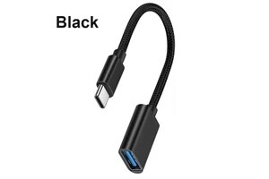 OTG Type C Cable Adapter USB to Type C Adapter Connector for Xiaomi Samsung S20 Huawei OTG Data Cable Converter for MacBook Pro
