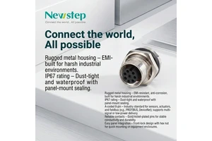 M12 Connector 8 Pin Waterproof IP67 Panel Mount Female Receptacle Screw Lock A Code Industrial Circular Connector