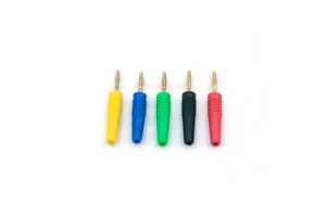 Mini 2mm Gold-Plated Pure Brass Banana and Tip Connectors Mini Banana Plug