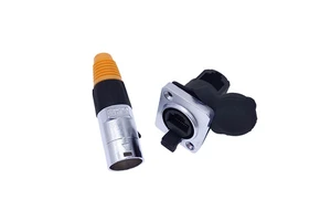 RJ45 waterproof connector plug D type panel mount socket ip65 Ethernet connectors