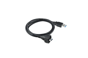 USB a Male to USB 3.0 Male Cable One Side Waterproof Panel Mounting USB a to C Connector with Cover