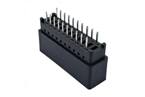 RealRun 2.54mm Pitch 20Pin Card Edge Connector Slot 2x10Position DIP PCB Gold Finger Board Socket Holes Dual Row Straight