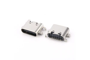 Type C Socket 6PIN, Sink Plate 0.8/1.2/1.6, Four-pin Plug Board, Surface Mount 6.8/6.5L Connector