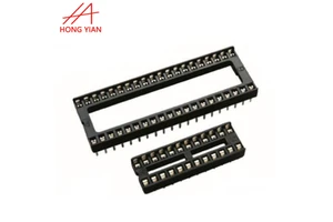 Sockets for ICs 2.54mm 8p 16 20 28 32 40 48 64 pin Round Pin Dual Row Female Header smt SMD DIP IC Adaptor Socket