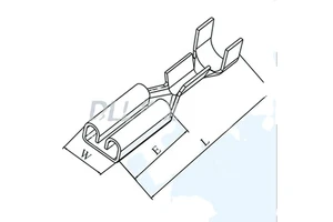 110 (2.8)straight Terminal 110 Female Terminals and Housing