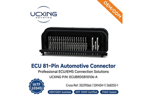 1-368255-1 ECU Signal Power Connector 81 Pin 90 Degree Sealed Right Angle Plug For Automotive Engine Control Unit PCB Board