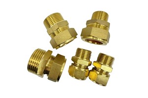Solar Water Heater Male Coupler Brass Compression Fittings For Copper Pipe Plumbing Connector