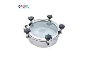 Round Pressure Manhole with Sight Glass, tank Manhole