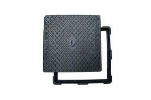 Heavy Duty square Ductile Cast Iron Manhole Covers with Frame EN124 Class E600 for Municipal Construction