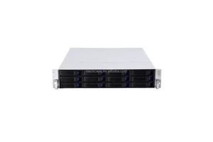 Best Selling 12 Bays Hot Swap 2u Rackmount Server Chassis Sgcc Steel 1.2mm SAS/SATA Backplane with Optional Interface