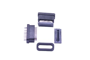 USB 3.1 Type-C Vertical Waterproof DIP Connector