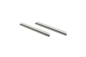 ODM 90-Degree Single-Row Brass Female Header Gold-Plated PH2.0mm H2.8mm Black Automotive Electronics Connector
