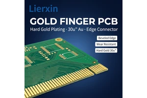 Custom Gold Finger PCB Hard Gold Plating Edge Connector Beveled Circuit Board Manufacturer for Memory Module PCIe
