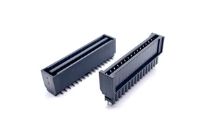 Soulin 2.54mm Pitch Single Slot BTB Connector 32P Dual Row SMT Board to Board & Mezzanine Connector Mating Height 3.0mm-6.5mm