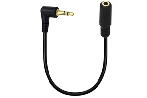 High Quality 3.5mm Right Angled 3Pole 2Ring Audio Stereo Male Female DC3.5 Pulg Jack Extension Cable Twisted Pair Cameras Cars