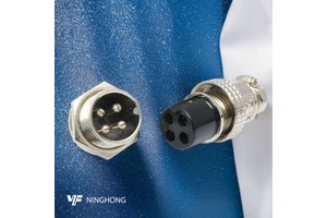 Video and Audio 5 Pin 7 Pin 10 Pin Double Female Connector Gx16 Aviation Plug Female Connector