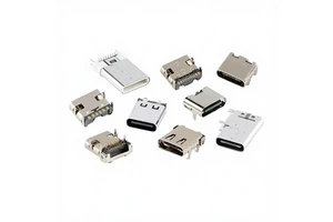 Type-C USB Connector Female/Male Plug-In SMD Socket with 2P/6P/14P/16P/24P Interfaces for Fast Charging