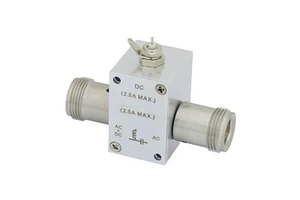 ST1614 Coaxial Connectors (RF) 10 MHz to 4 GHz N Bias Tee Rated to 2500 MA 100 Volts DC High Performance for RF Applications