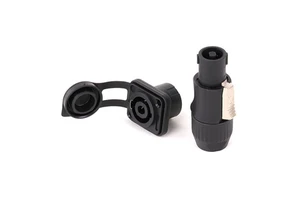 4-Pin Male/Female SpeakON Copper Loudspeaker Connector with PC Housing for Wire Connections