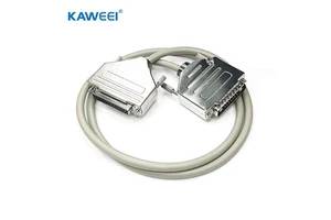 Custom 25P D-Sub Male to Female Connector Cable Assembly for Scientific Analysis Equipment