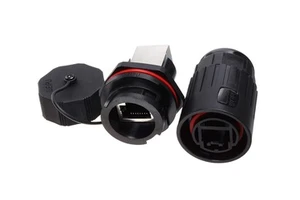 WEIPU RJ45 Ethernet Connector Data Transfer CAT5 Network Signal Plug and Socket Network Cable Wire Connectors Panel Mount