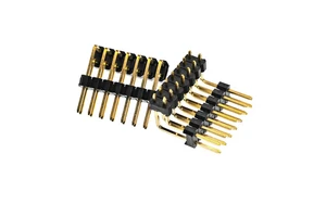 90 Degree Dual Insulator Right Male Header Board to Board & Mezzanine Connectors 1.27 2.54mm Pin Header Socket Pin Connector