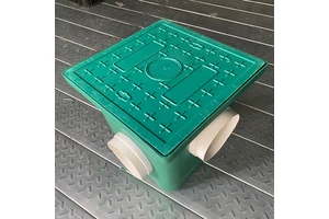 Durable Waterproof Power Cable Threading Well Manhole Cover Box Junction for Warehouse & Bathroom