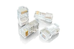 ethernet RJ45 connector Cat6 pass through 8P8C modular plug UTP insert Cat 6 RJ45 connector