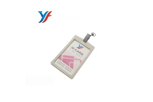 Accessories Product Plastic Badge Holder With Durable Metal Clip