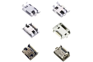 Diverse USB Connectors Phone Tail Plugs and Mobile Spare Parts for Charging Port Data Transmission Interface