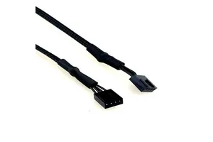 Motherboard CPU 4-pin Female Fan Connector to Backplane (Thelio-IO) 4-female Fan Connector with Whole Sleeve Cable