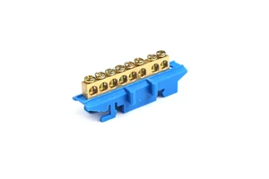 Brass Neutral Links Terminal Blocks with Screw Connection for PCB Industrial Electrical Panels 5-10 AWG 200A Max Continuous Amp