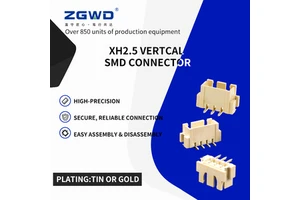 XH 2.5 Mm Pitch SMT Header Connector Vertical Connector 2.5mm Wire To Board Connector