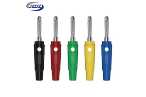 JZDZ 4mm High Current Stackable 32A Screw Type Solderless Banana Plug Connector Adapter J.10020