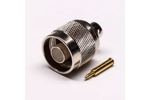 Brass Nickel Plated Straight N Male Threaded RF Connector DC-6GHz 50