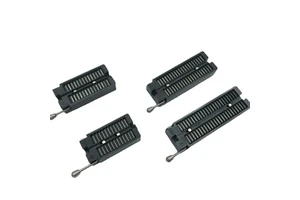 2.54mm ZIF IC test Socket round pin black color