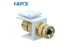 NEPCI Banana Connector Female and Female Red and Black XJY-NE-62G+F/F Banana FF