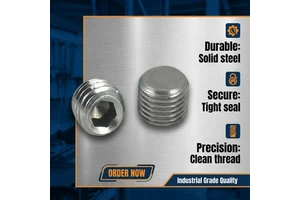 High Strength A2 A4 Stainless Steel Alloy Steel Slotted Set Screws with Flat Point Grub Set Screw ISO Rohs Din Socket Set Screws